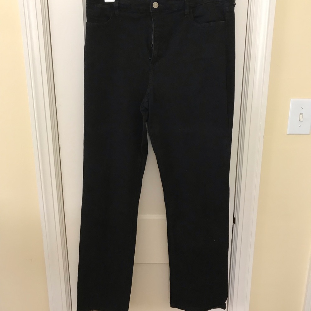 NYDJ Black jeans straight leg size 14